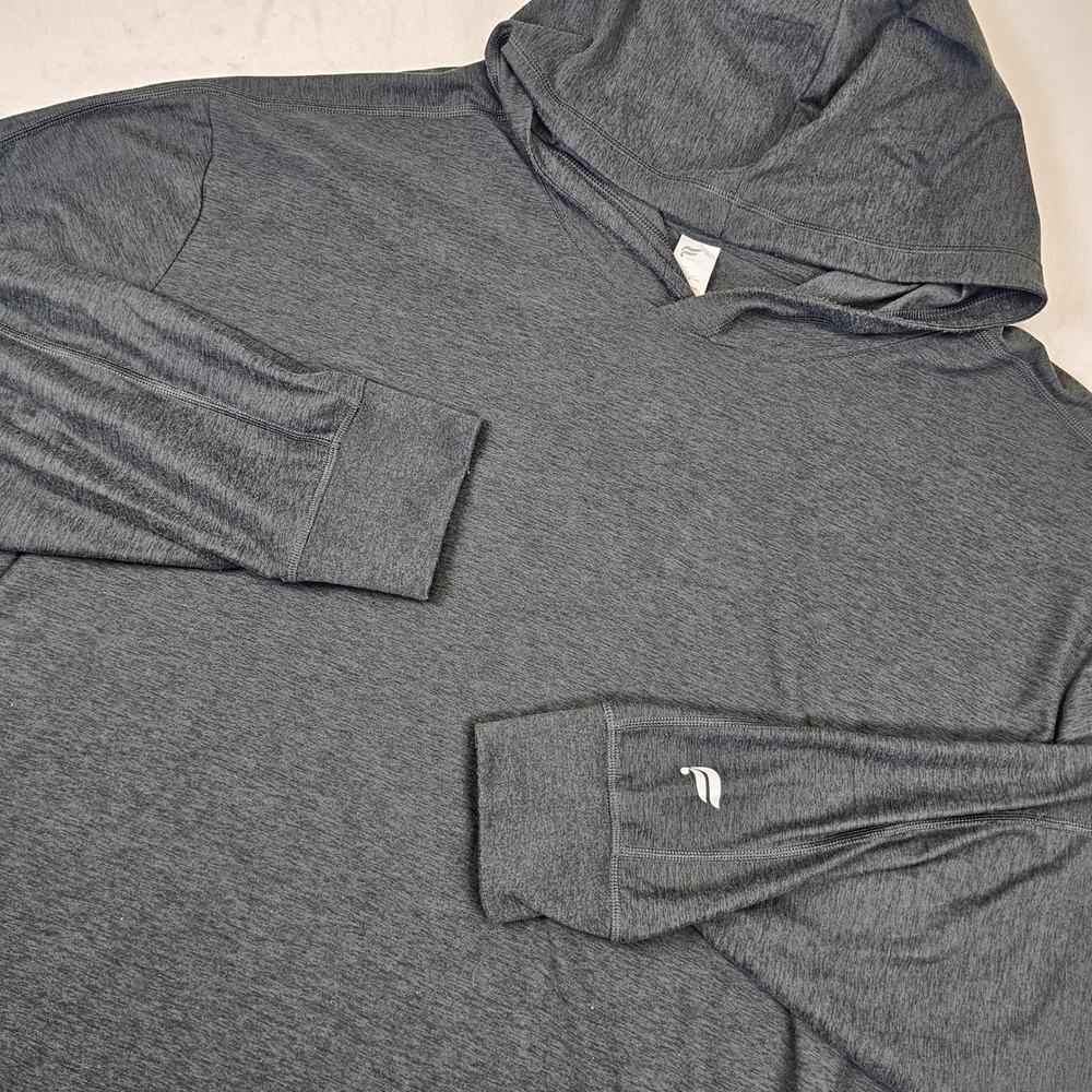 Fabletics Mens 4X Hoodie Dark Gray Heather Long Sleeve Activewear